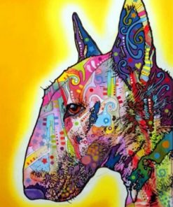 Abstract Bull Terrier Paint by numbers