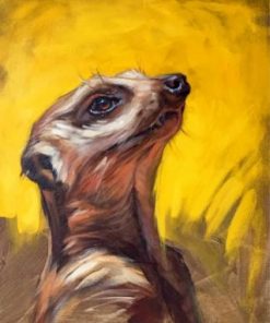 Aesthetic Abstract Meerkat Paint by numbers