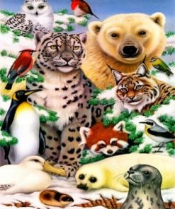 Wild Animals Illustrations paint by numbers