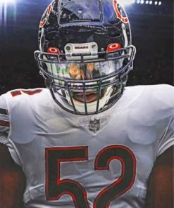 Khalil Mack Paint by numbers