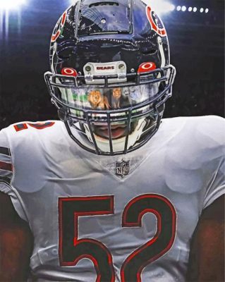 Khalil Mack Paint by numbers