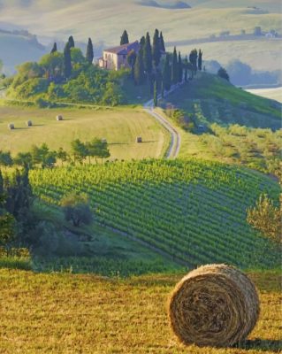 Aesthetic Italian Countryside Paint by numbers