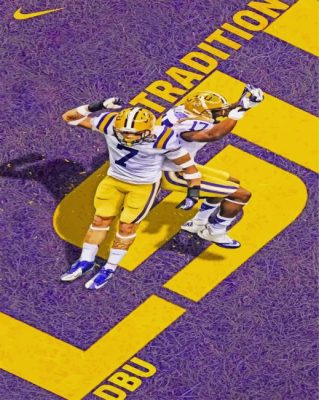 Aesthetic Lsu Tigers Paint by numbers
