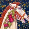 Aesthetic White Horse Paint by numbers