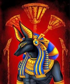 Anubis Ancient Egypt Paint by numbers