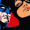 batman and batwoman paint by number