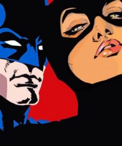 batman and batwoman paint by number