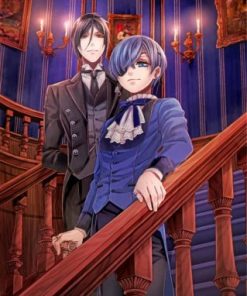 Ciel Phantomhive And Sebastian paint by numbers