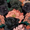 Black Pugs Paint by numbers