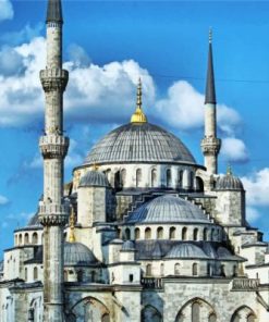 Blue Mosque Turkey Paint by numbers