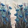 Blue Poppies Field Paint by numbers
