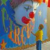 Boy Watching A Circus Clown Paint by numbers