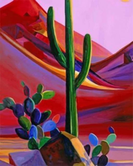 cactus-maynard-dixon-paint-by-number