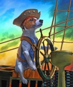 Captain Dog Paint by numbers