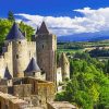 Carcassonne France Castle Paint by numbers