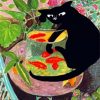 Cat And Goldfish Paint by numbers