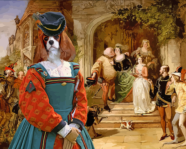 King Charles cavalier paint by numbers