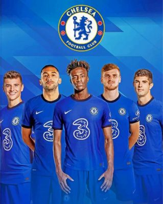Chelsea FC Players Paint by numbers