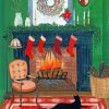 Christmas Fireplace Paint by numbers