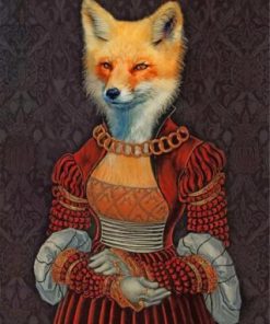 Classy Fox Lady Paint by numbers