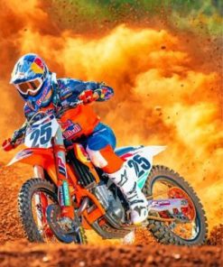 Cool Motocross Paint by numbers