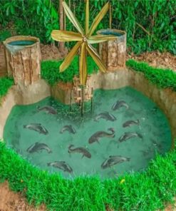Aesthetic Fish pond Paint by numbers