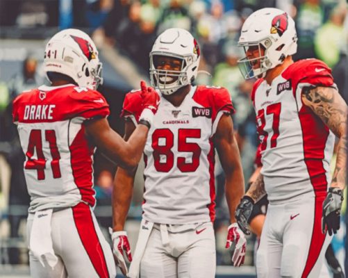 Arizona Cardinals Football Team Paint by numbers