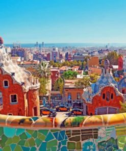 Park Guell Spain paint by numbers
