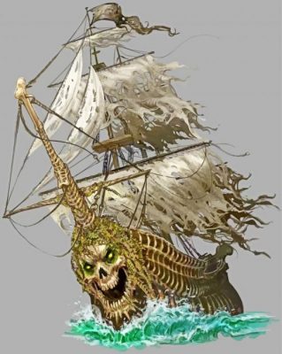 Ghost Ship Paint by numbers