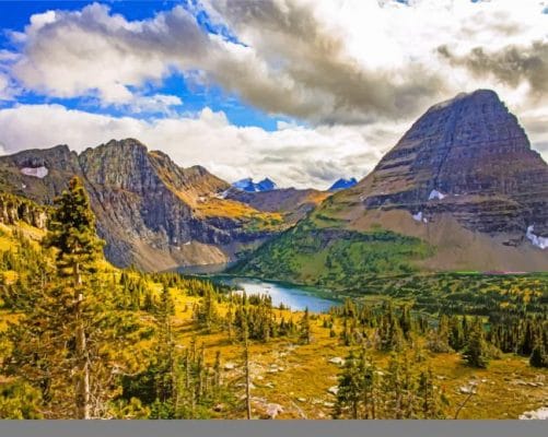 Glacier National Park Paint by numbers