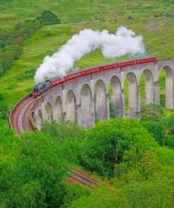 Glenfinnan Viaduct Scotland Paint by numbers