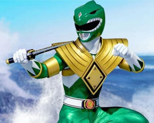 Green Power Ranger Hero Paint by numbers
