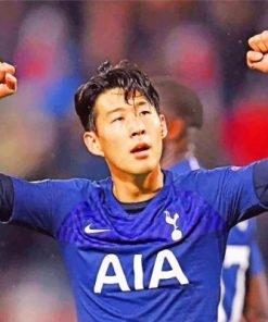 Heung Min Tottenham Paint by numbers