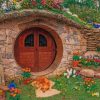 Hobbit Hole And Flowers Paint by numbers