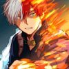 Ice And Fire Todoroki Paint by numbers