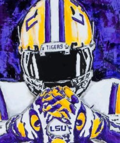 Lsu Football Paint by numbers