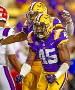 LSU Tigers Football Paint by numbers