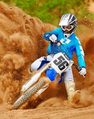 Aesthetic Motocross Paint by numbers