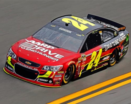 Nascar Jeff Gordon Paint by numbers
