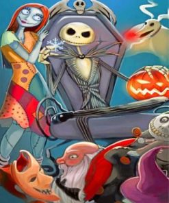 Nightmare Before Christmas Animation paint by numbers