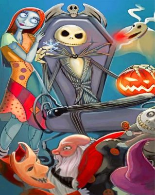Nightmare Before Christmas Animation paint by numbers