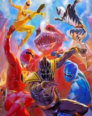 Power Rangers Illustration Paint by numbers