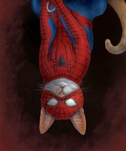 Spider Cat paint by numbers