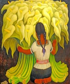 The Flower Vendor Diego Rivera Paint by numbers