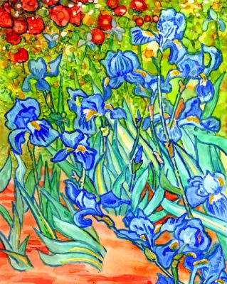 Van Gogh Iries Flowers Paint by numbers