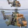 War helicopters paint by numbers