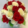 White And Red Roses Paint by numbers