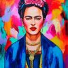 Colorful Frida paint by numbers