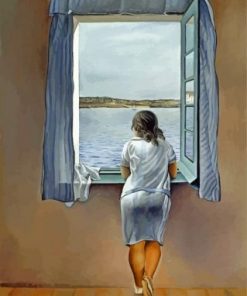 Young Woman At A Window Paint by numbers