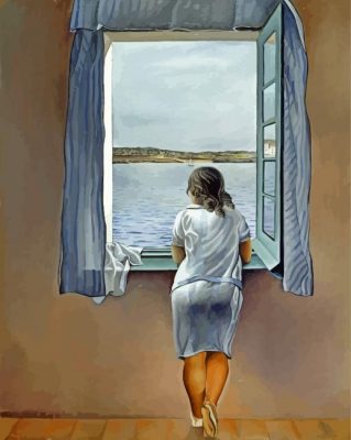 Young Woman At A Window Paint by numbers